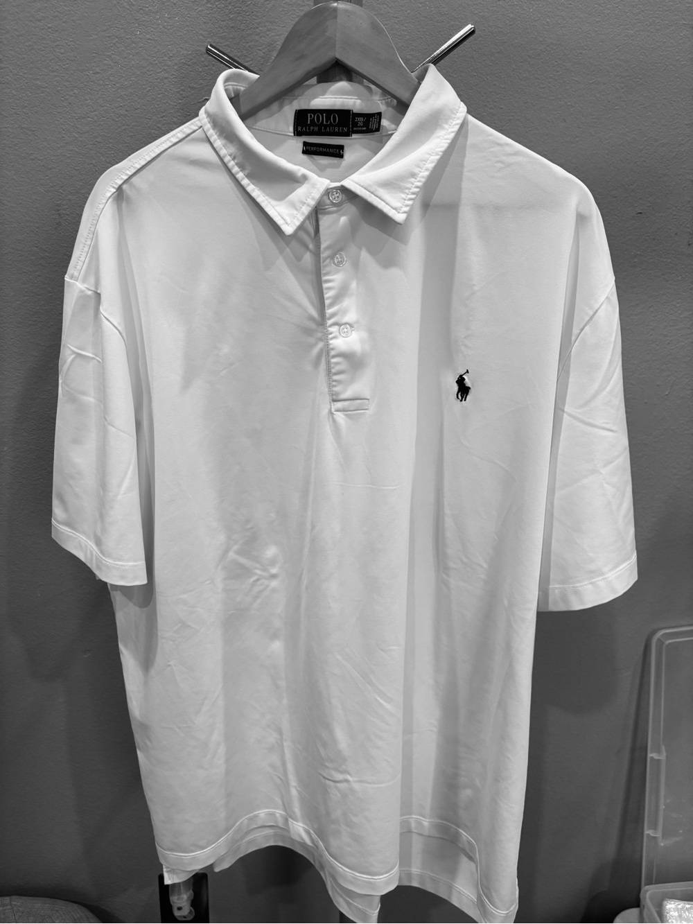 Ralph Lauren White Men’s Polo Shirt with Embroidered Pony